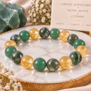 Green Aventurine • Moss Agate • Citrine