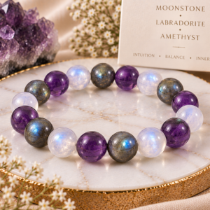 Moonstone + Labradorite + Amethyst