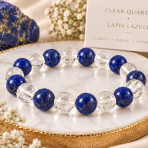 Clear Quartz + Lapis Lazuli