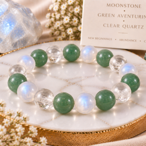 Moonstone • Green Aventurine • Clear Quartz