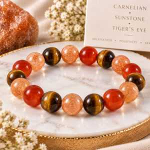 Carnelian + Sunstone + Tiger's Eye